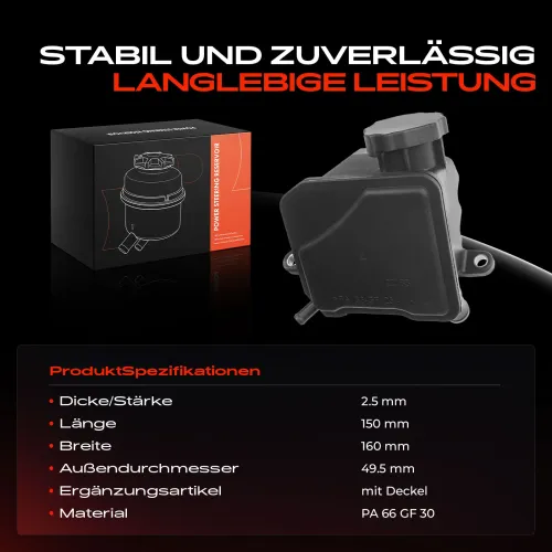 Ausgleichsbehälter, Hydrauliköl (Servolenkung) Frankberg 5481FB0018945 Bild Ausgleichsbehälter, Hydrauliköl (Servolenkung) Frankberg 5481FB0018945