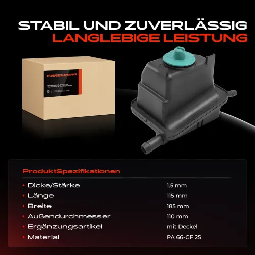 Ausgleichsbehälter, Hydrauliköl (Servolenkung) Frankberg 5481FB0018948 Bild Ausgleichsbehälter, Hydrauliköl (Servolenkung) Frankberg 5481FB0018948