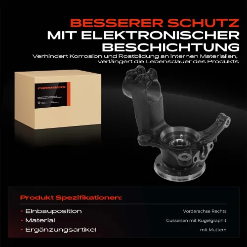 Achsschenkel, Radaufhängung Frankberg 5481FB0019826 Bild Achsschenkel, Radaufhängung Frankberg 5481FB0019826