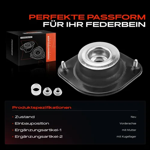 Federbeinstützlager Vorderachse beidseitig Frankberg 5481FB0019827 Bild Federbeinstützlager Vorderachse beidseitig Frankberg 5481FB0019827