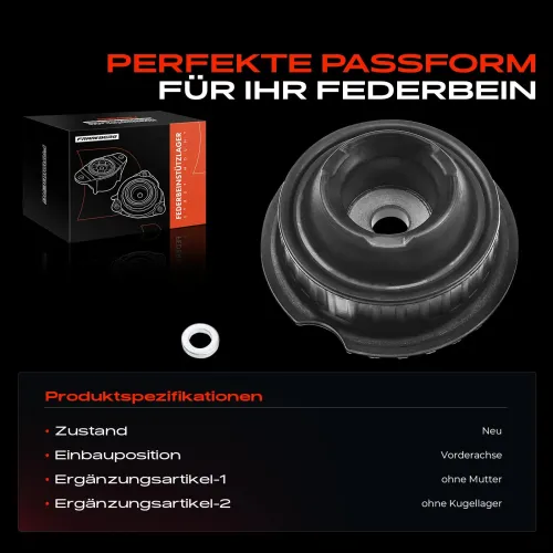 Federbeinstützlager Vorderachse beidseitig Frankberg 5481FB0019828 Bild Federbeinstützlager Vorderachse beidseitig Frankberg 5481FB0019828