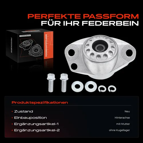 Federbeinstützlager Hinterachse beidseitig Frankberg 5481FB0019829 Bild Federbeinstützlager Hinterachse beidseitig Frankberg 5481FB0019829