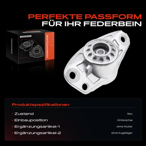 Federbeinstützlager Hinterachse beidseitig Frankberg 5481FB0019833 Bild Federbeinstützlager Hinterachse beidseitig Frankberg 5481FB0019833