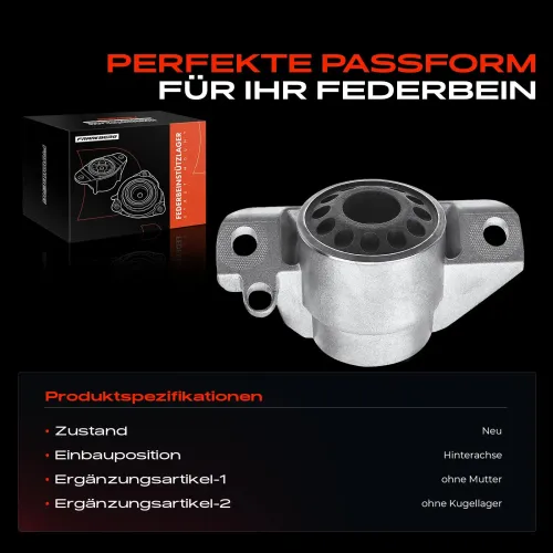 Federbeinstützlager Hinterachse beidseitig Frankberg 5481FB0019835 Bild Federbeinstützlager Hinterachse beidseitig Frankberg 5481FB0019835