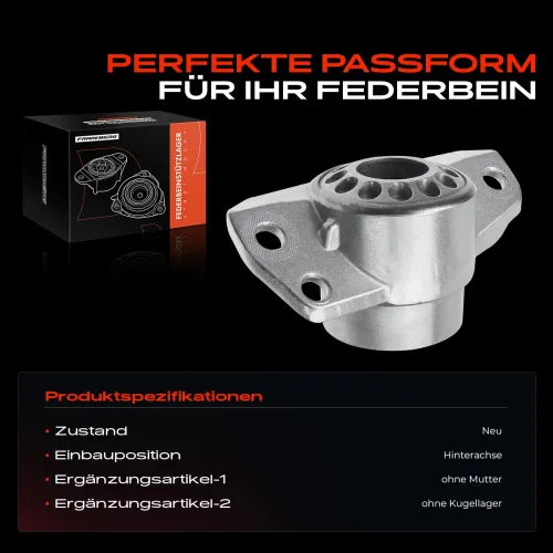 Federbeinstützlager Hinterachse beidseitig Frankberg 5481FB0019838 Bild Federbeinstützlager Hinterachse beidseitig Frankberg 5481FB0019838