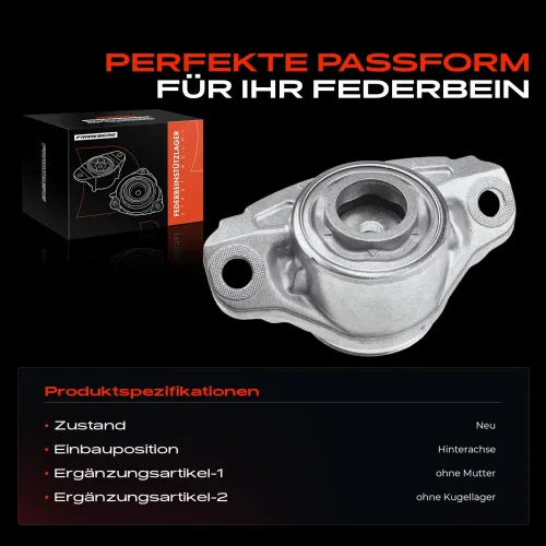 Federbeinstützlager Hinterachse beidseitig Frankberg 5481FB0019839 Bild Federbeinstützlager Hinterachse beidseitig Frankberg 5481FB0019839