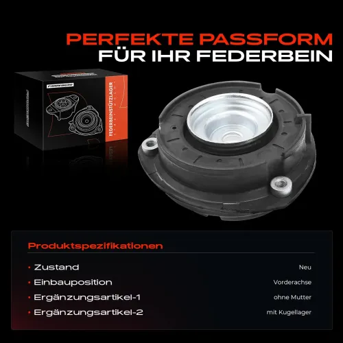 Federbeinstützlager Vorderachse beidseitig Frankberg 5481FB0019840 Bild Federbeinstützlager Vorderachse beidseitig Frankberg 5481FB0019840