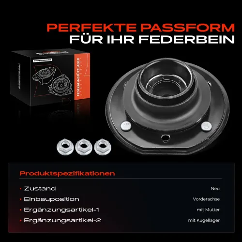 Federbeinstützlager Vorderachse beidseitig Frankberg 5481FB0019848 Bild Federbeinstützlager Vorderachse beidseitig Frankberg 5481FB0019848