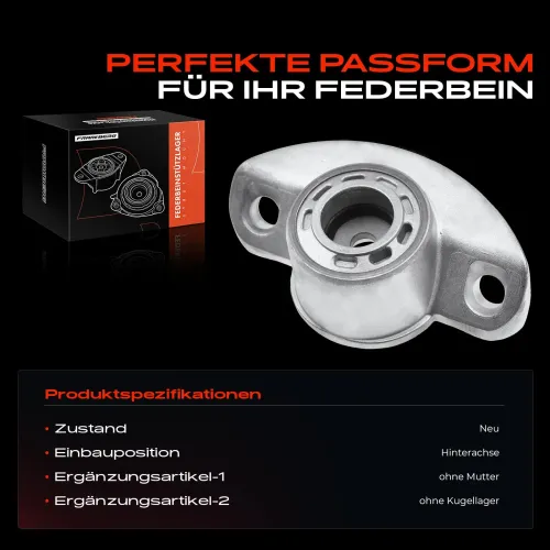 Federbeinstützlager Hinterachse beidseitig Frankberg 5481FB0019851 Bild Federbeinstützlager Hinterachse beidseitig Frankberg 5481FB0019851