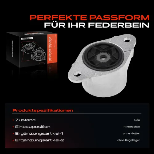 Federbeinstützlager Hinterachse beidseitig Frankberg 5481FB0019858 Bild Federbeinstützlager Hinterachse beidseitig Frankberg 5481FB0019858