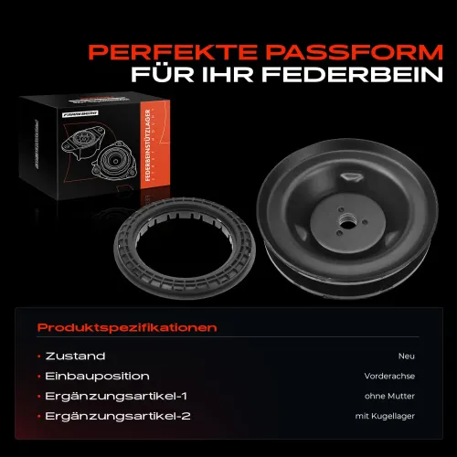 Federbeinstützlager Vorderachse beidseitig Frankberg 5481FB0019860 Bild Federbeinstützlager Vorderachse beidseitig Frankberg 5481FB0019860