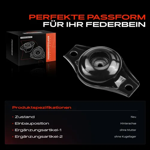 Federbeinstützlager Hinterachse beidseitig Frankberg 5481FB0019869 Bild Federbeinstützlager Hinterachse beidseitig Frankberg 5481FB0019869