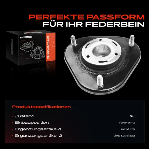 Federbeinstützlager Vorderachse beidseitig Frankberg 5481FB0019878 Bild Federbeinstützlager Vorderachse beidseitig Frankberg 5481FB0019878