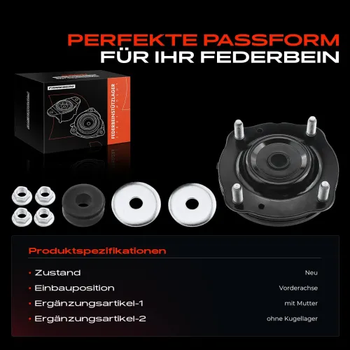 Federbeinstützlager Vorderachse beidseitig Frankberg 5481FB0019879 Bild Federbeinstützlager Vorderachse beidseitig Frankberg 5481FB0019879