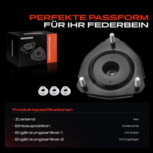 Federbeinstützlager Vorderachse beidseitig Frankberg 5481FB0019881 Bild Federbeinstützlager Vorderachse beidseitig Frankberg 5481FB0019881