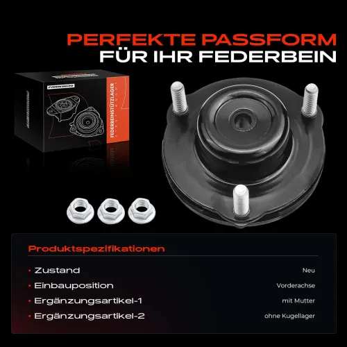 Federbeinstützlager Vorderachse beidseitig Frankberg 5481FB0019886 Bild Federbeinstützlager Vorderachse beidseitig Frankberg 5481FB0019886