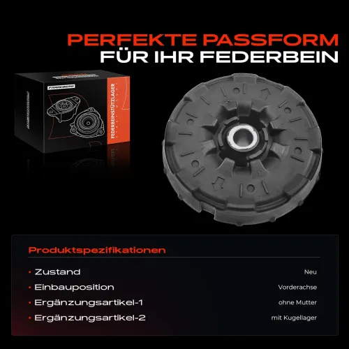 Federbeinstützlager Vorderachse beidseitig Frankberg 5481FB0019888 Bild Federbeinstützlager Vorderachse beidseitig Frankberg 5481FB0019888