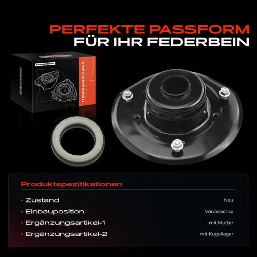 Federbeinstützlager Vorderachse beidseitig Frankberg 5481FB0019889 Bild Federbeinstützlager Vorderachse beidseitig Frankberg 5481FB0019889