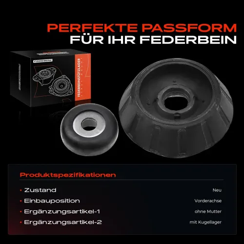 Federbeinstützlager Vorderachse beidseitig Frankberg 5481FB0019895 Bild Federbeinstützlager Vorderachse beidseitig Frankberg 5481FB0019895