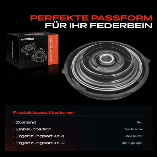 Federbeinstützlager Vorderachse beidseitig Frankberg 5481FB0019897 Bild Federbeinstützlager Vorderachse beidseitig Frankberg 5481FB0019897