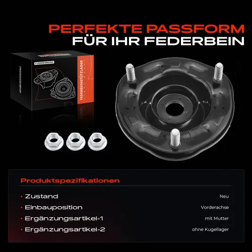 Federbeinstützlager Vorderachse beidseitig Frankberg 5481FB0019915 Bild Federbeinstützlager Vorderachse beidseitig Frankberg 5481FB0019915