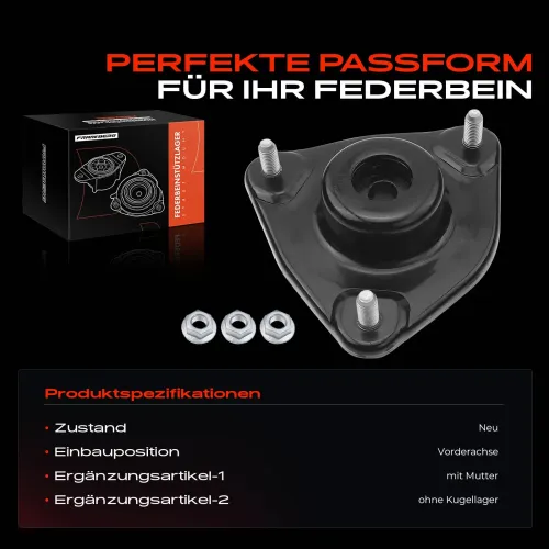 Federbeinstützlager Vorderachse beidseitig Frankberg 5481FB0019917 Bild Federbeinstützlager Vorderachse beidseitig Frankberg 5481FB0019917