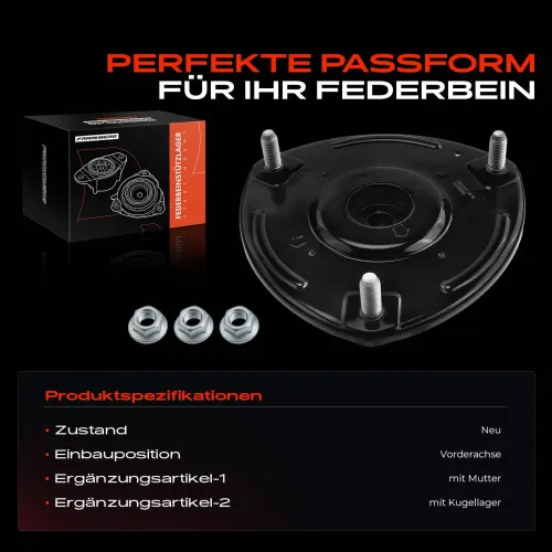 Federbeinstützlager Vorderachse beidseitig Frankberg 5481FB0019918 Bild Federbeinstützlager Vorderachse beidseitig Frankberg 5481FB0019918