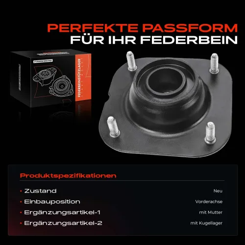 Federbeinstützlager Vorderachse beidseitig Frankberg 5481FB0019924 Bild Federbeinstützlager Vorderachse beidseitig Frankberg 5481FB0019924