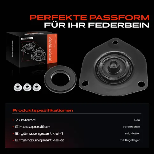 Federbeinstützlager Vorderachse beidseitig Frankberg 5481FB0019927 Bild Federbeinstützlager Vorderachse beidseitig Frankberg 5481FB0019927