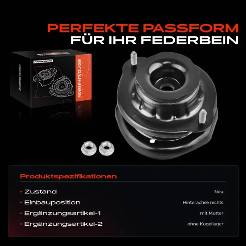 Federbeinstützlager Hinterachse rechts Frankberg 5481FB0019929 Bild Federbeinstützlager Hinterachse rechts Frankberg 5481FB0019929