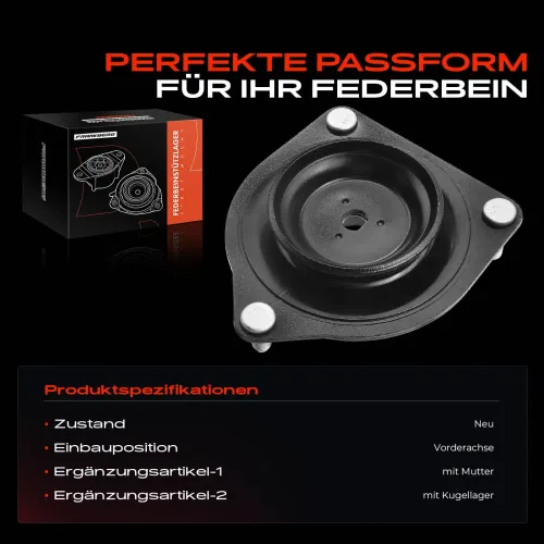 Federbeinstützlager Vorderachse beidseitig Frankberg 5481FB0019936 Bild Federbeinstützlager Vorderachse beidseitig Frankberg 5481FB0019936