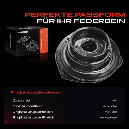 Federbeinstützlager Vorderachse beidseitig Frankberg 5481FB0019939 Bild Federbeinstützlager Vorderachse beidseitig Frankberg 5481FB0019939