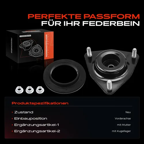 Federbeinstützlager Vorderachse beidseitig Frankberg 5481FB0019947 Bild Federbeinstützlager Vorderachse beidseitig Frankberg 5481FB0019947