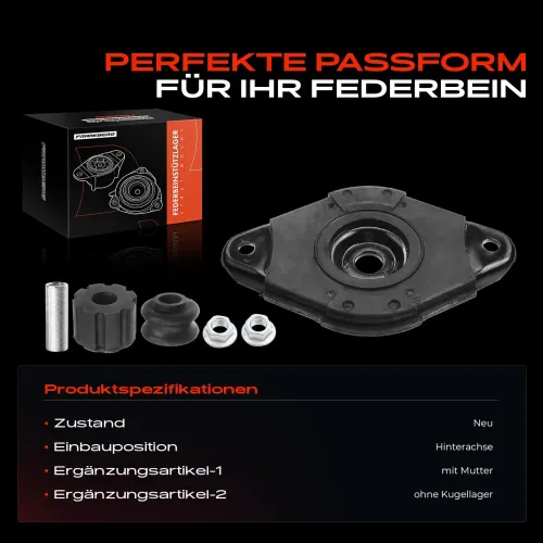 Federbeinstützlager Hinterachse beidseitig Frankberg 5481FB0019948 Bild Federbeinstützlager Hinterachse beidseitig Frankberg 5481FB0019948