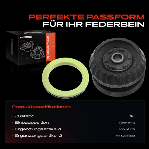 Federbeinstützlager Vorderachse beidseitig Frankberg 5481FB0019963 Bild Federbeinstützlager Vorderachse beidseitig Frankberg 5481FB0019963