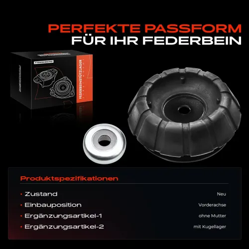 Federbeinstützlager Vorderachse beidseitig Frankberg 5481FB0019964 Bild Federbeinstützlager Vorderachse beidseitig Frankberg 5481FB0019964