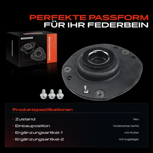 Federbeinstützlager Vorderachse rechts Frankberg 5481FB0019967 Bild Federbeinstützlager Vorderachse rechts Frankberg 5481FB0019967