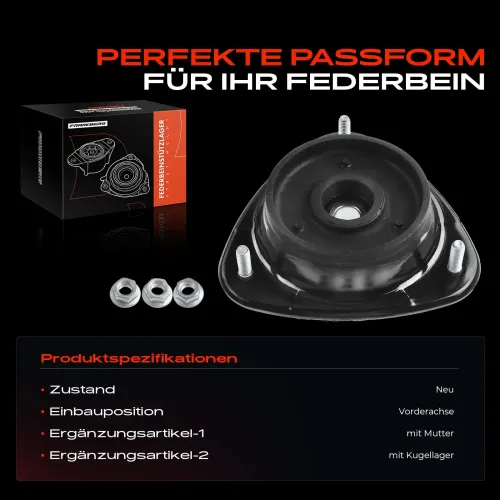 Federbeinstützlager Vorderachse beidseitig Frankberg 5481FB0019969 Bild Federbeinstützlager Vorderachse beidseitig Frankberg 5481FB0019969