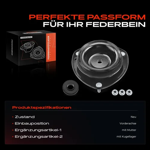 Federbeinstützlager Vorderachse beidseitig Frankberg 5481FB0019974 Bild Federbeinstützlager Vorderachse beidseitig Frankberg 5481FB0019974