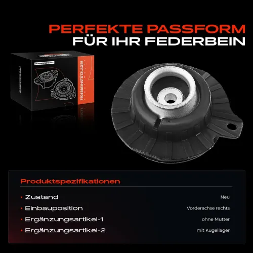 Federbeinstützlager Vorderachse rechts Frankberg 5481FB0019981 Bild Federbeinstützlager Vorderachse rechts Frankberg 5481FB0019981