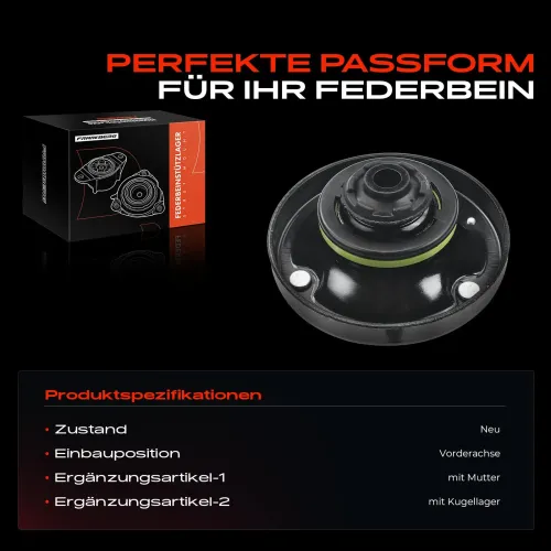 Federbeinstützlager Vorderachse beidseitig Frankberg 5481FB0019985 Bild Federbeinstützlager Vorderachse beidseitig Frankberg 5481FB0019985