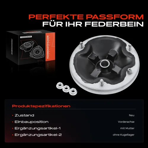 Federbeinstützlager Vorderachse beidseitig Frankberg 5481FB0019986 Bild Federbeinstützlager Vorderachse beidseitig Frankberg 5481FB0019986