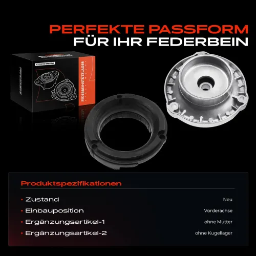 Federbeinstützlager Vorderachse beidseitig Frankberg 5481FB0019993 Bild Federbeinstützlager Vorderachse beidseitig Frankberg 5481FB0019993