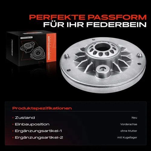 Federbeinstützlager Vorderachse beidseitig Frankberg 5481FB0019994 Bild Federbeinstützlager Vorderachse beidseitig Frankberg 5481FB0019994