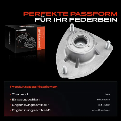 Federbeinstützlager Hinterachse beidseitig Frankberg 5481FB0019997 Bild Federbeinstützlager Hinterachse beidseitig Frankberg 5481FB0019997