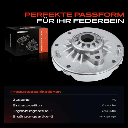 Federbeinstützlager Vorderachse beidseitig Frankberg 5481FB0020000 Bild Federbeinstützlager Vorderachse beidseitig Frankberg 5481FB0020000