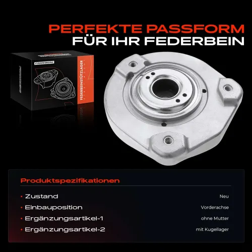 Federbeinstützlager Vorderachse beidseitig Frankberg 5481FB0020003 Bild Federbeinstützlager Vorderachse beidseitig Frankberg 5481FB0020003