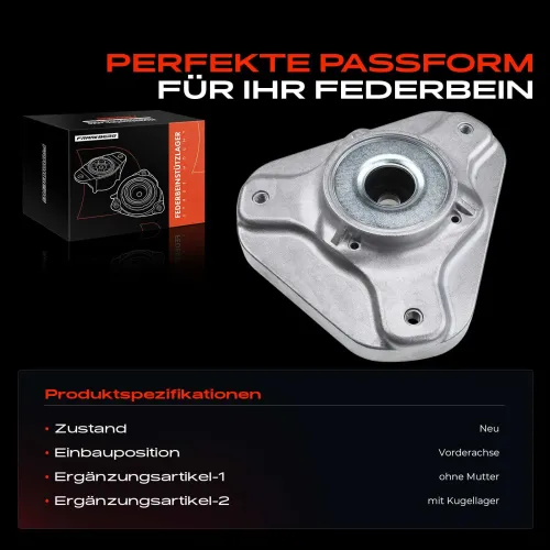 Federbeinstützlager Vorderachse beidseitig Frankberg 5481FB0020005 Bild Federbeinstützlager Vorderachse beidseitig Frankberg 5481FB0020005