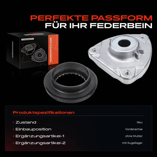 Federbeinstützlager Vorderachse beidseitig Frankberg 5481FB0020009 Bild Federbeinstützlager Vorderachse beidseitig Frankberg 5481FB0020009