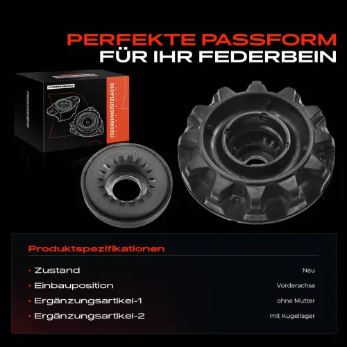 Federbeinstützlager Vorderachse beidseitig Frankberg 5481FB0020012 Bild Federbeinstützlager Vorderachse beidseitig Frankberg 5481FB0020012